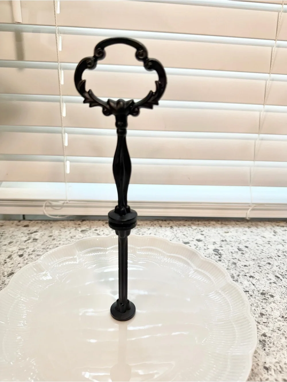 Kaiser Porzellan West Germany Romantica Cake Stand Pedestal Serving Plate 10”